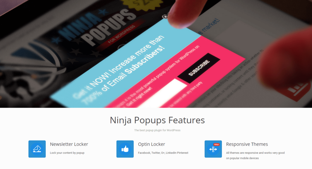 Ninja Popup Plugin