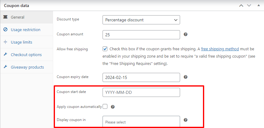 Smart coopan Date- WooCommerce Coupons