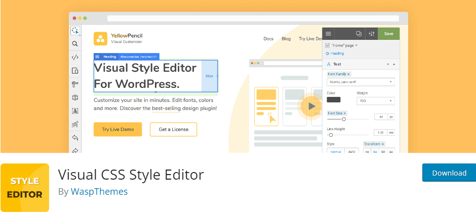 Visual CSS Style Editor Plugin