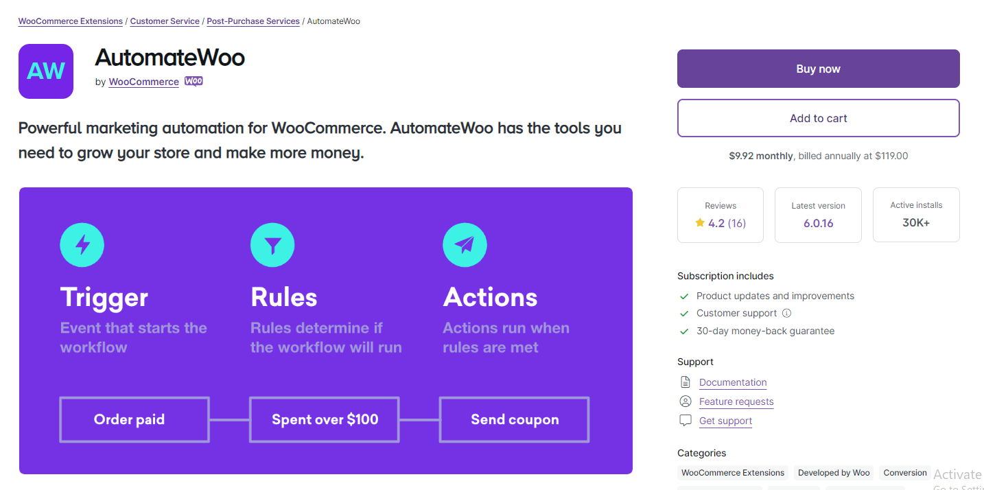AutomateWoo WooCommerce plugin