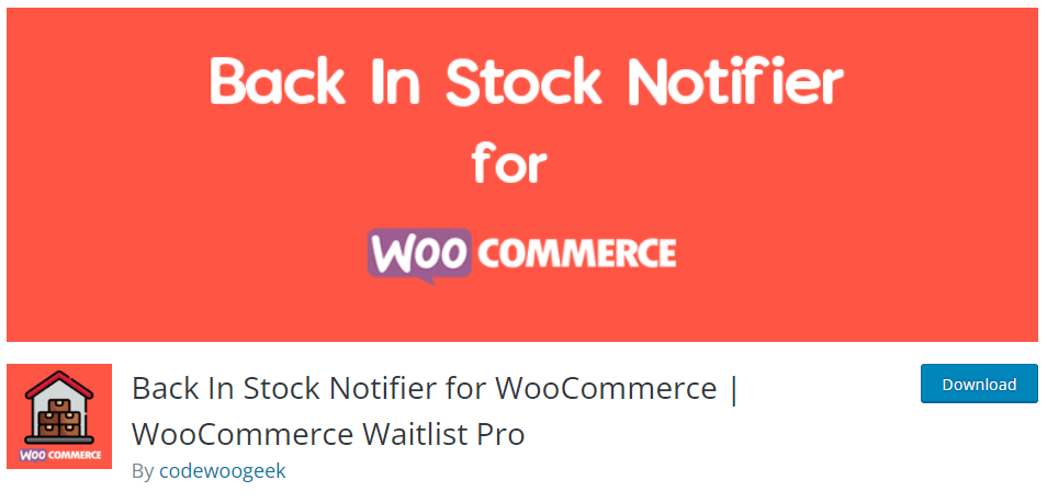 Back In Stock Notifier for WooCommerce