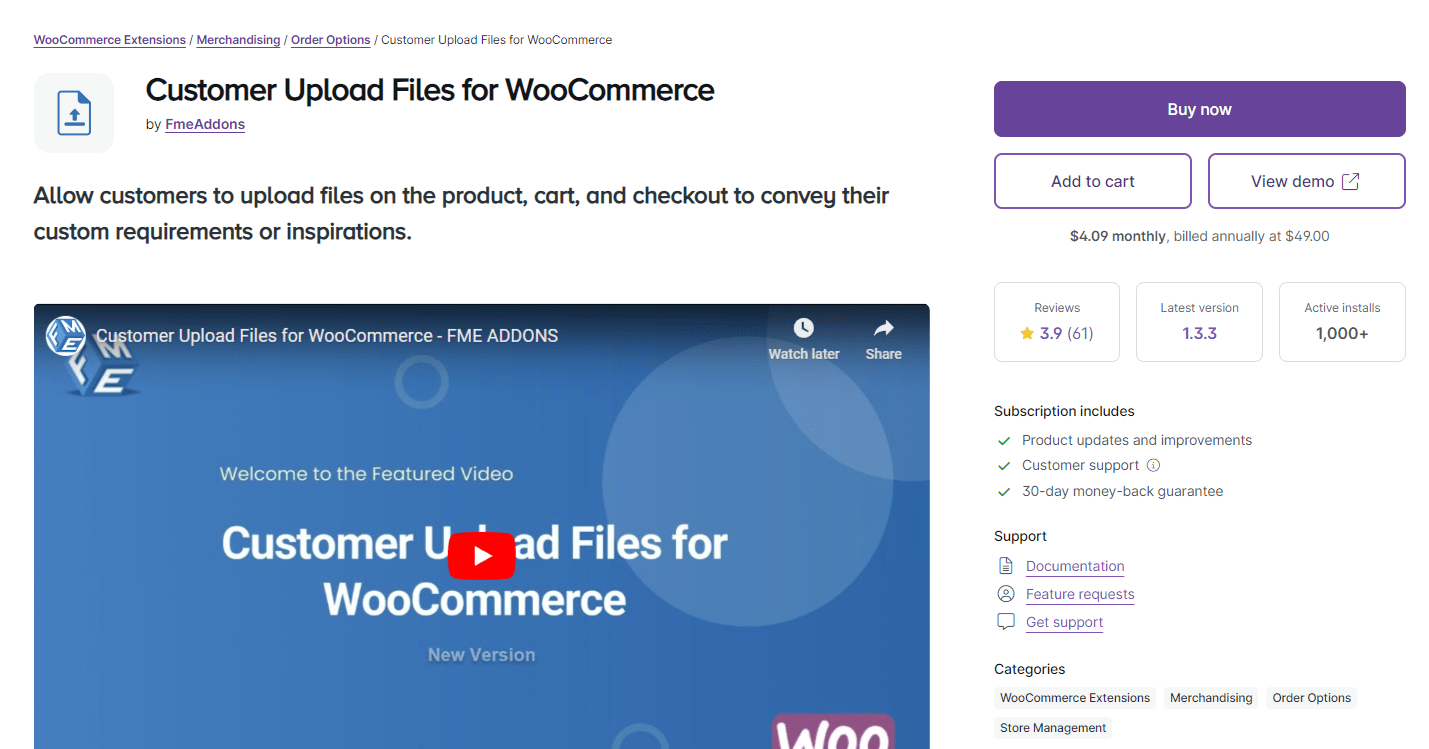 Customer Upload Files for WooCommerce