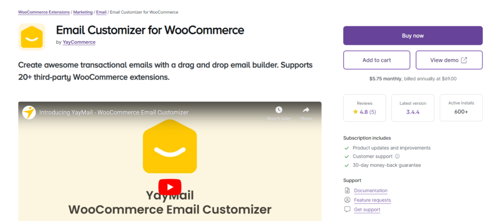Email Customizer for WooCommerce by YayCommerce