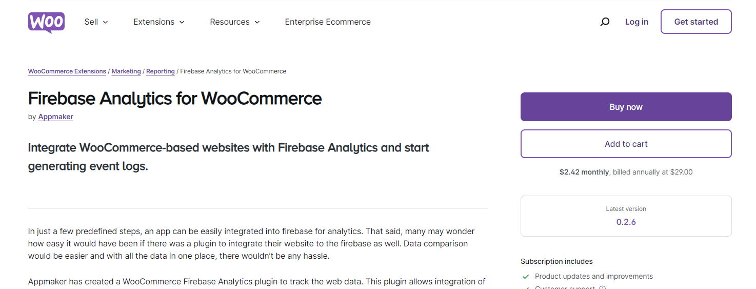 Firebase Analytics for WooCommerce plugin