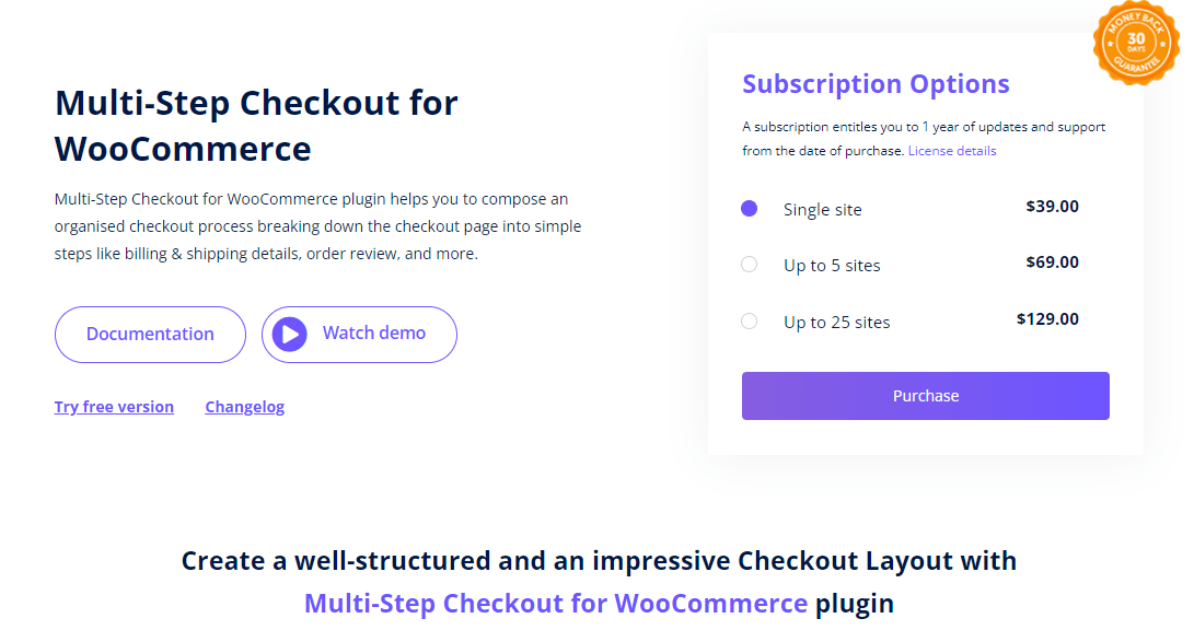 Multi-Step Checkout for WooCommerce