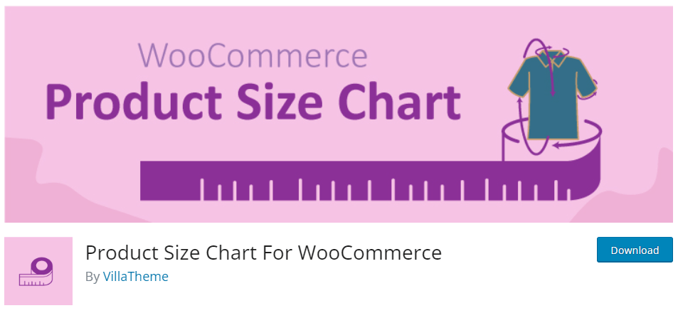 Product Size Chart For WooCommerce