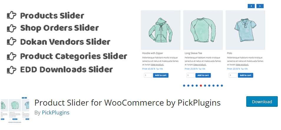 Product Slider for WooCommerce by PickPlugins