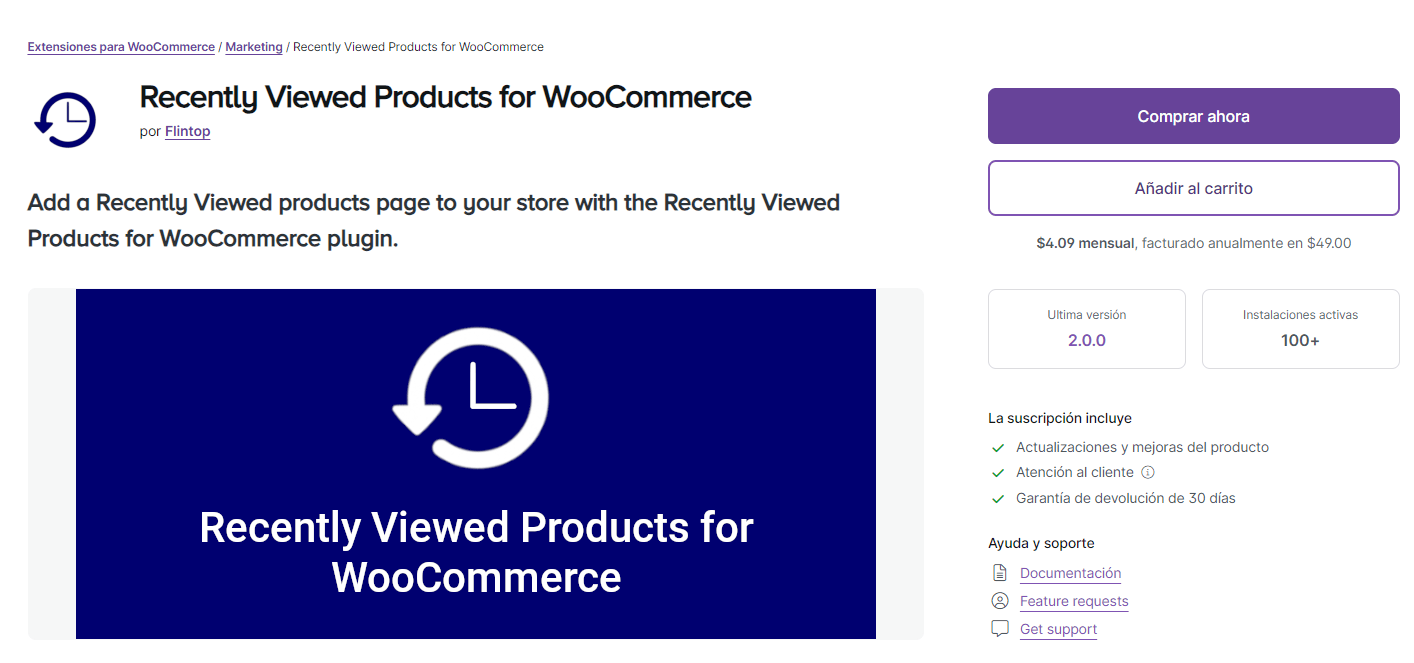 Recently Viewed Products For WooCommerce