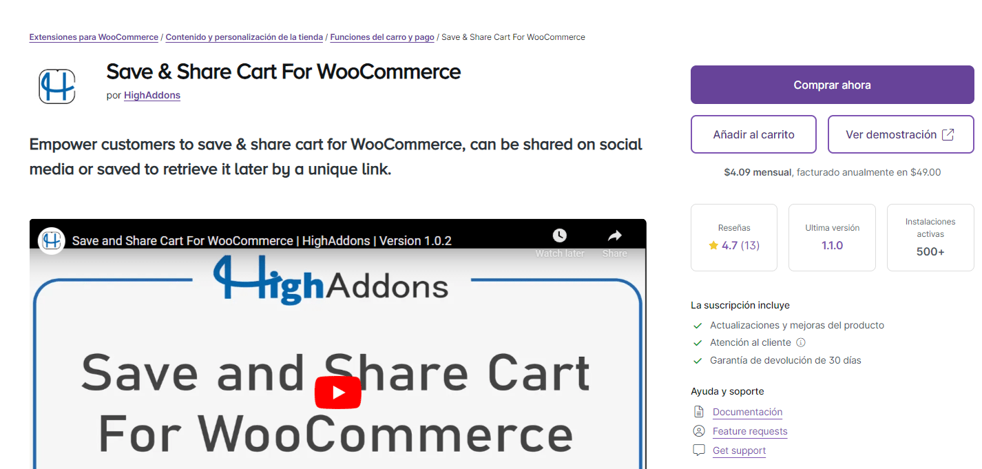 WooCoomerce plugin