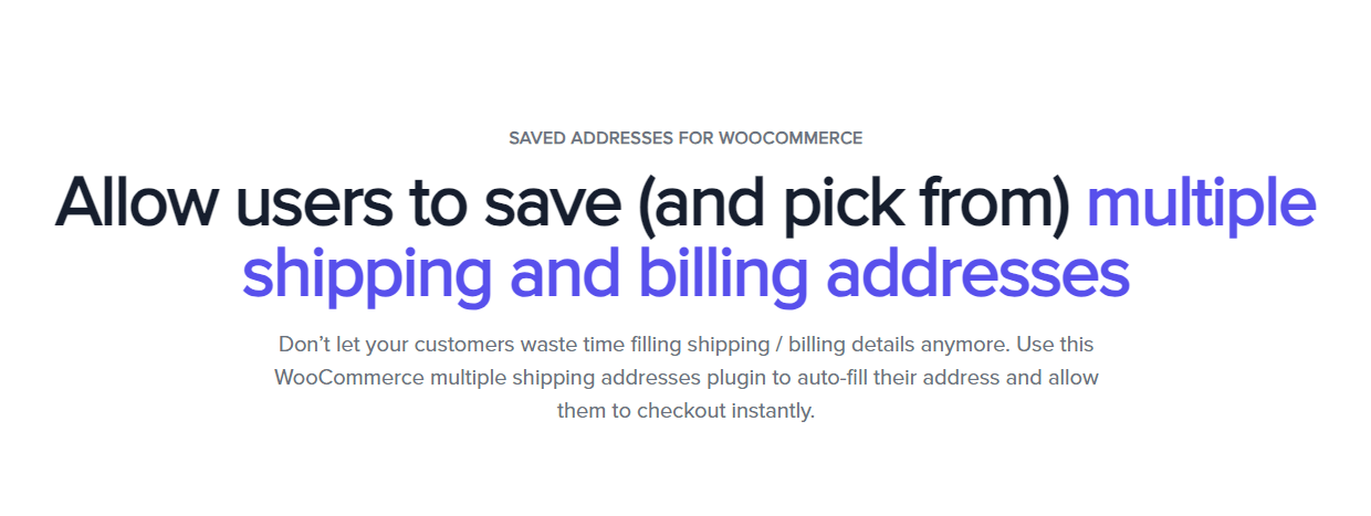 Saved Addresses for WooCommerce by Store Apps
