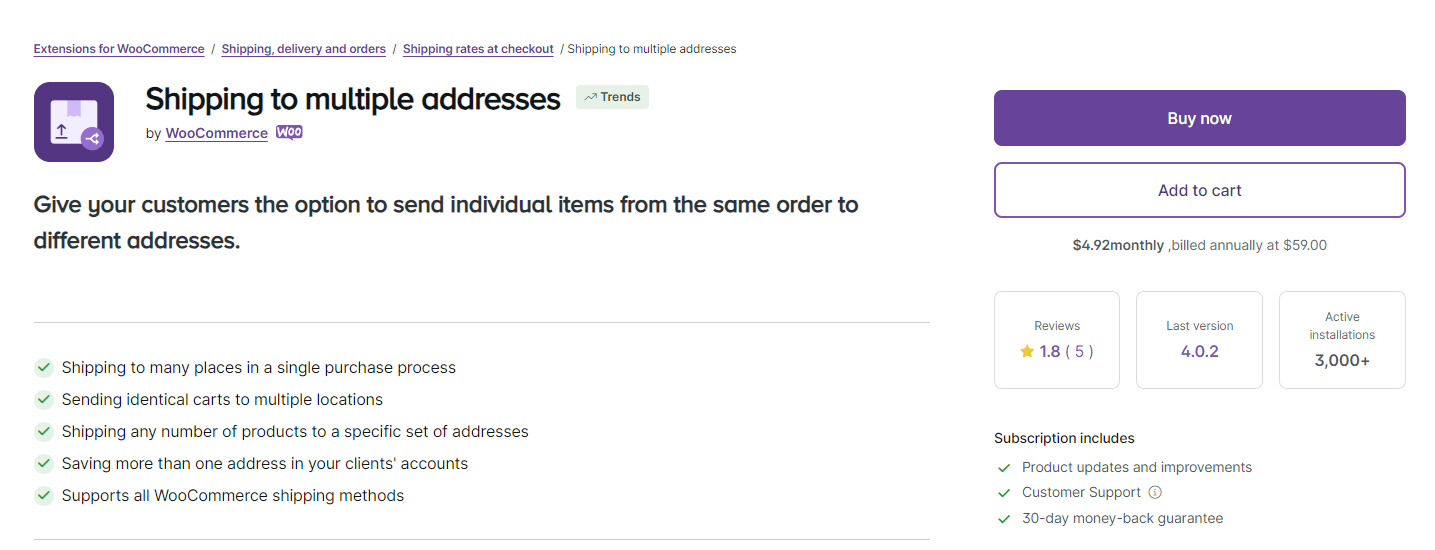 Shipping to Multiple Addresses
