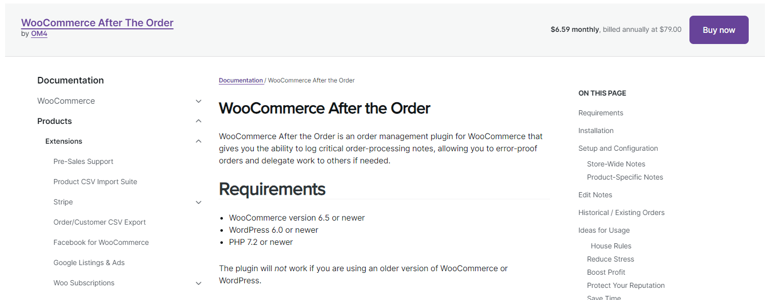 WooCommerce After the Order