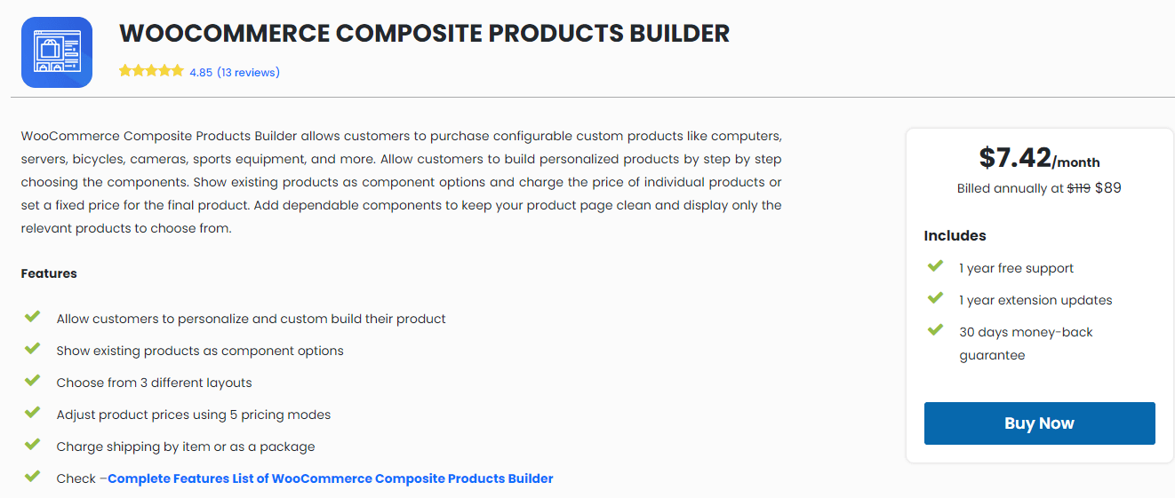 WooCommerce Composite Product Builder