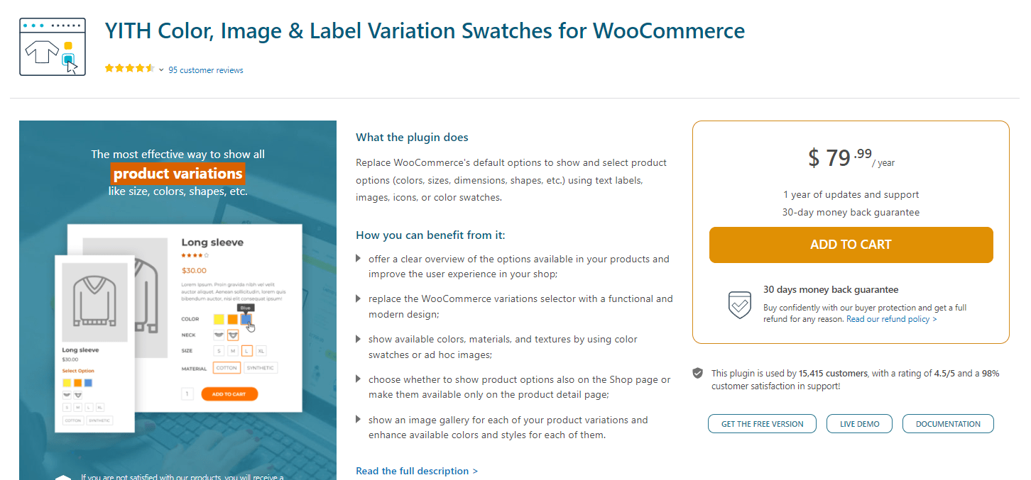 YITH Variation Swatches for WooCommerce