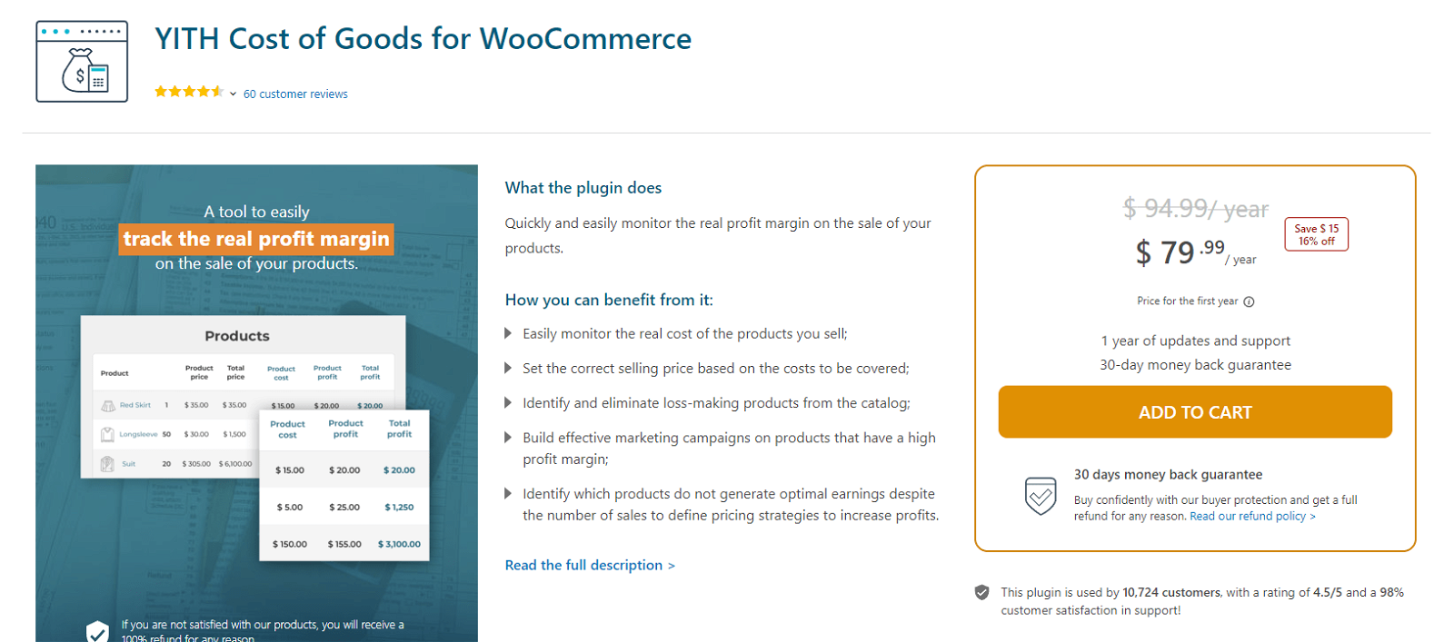 YITH Cost of Goods for WooCommerce Plugin