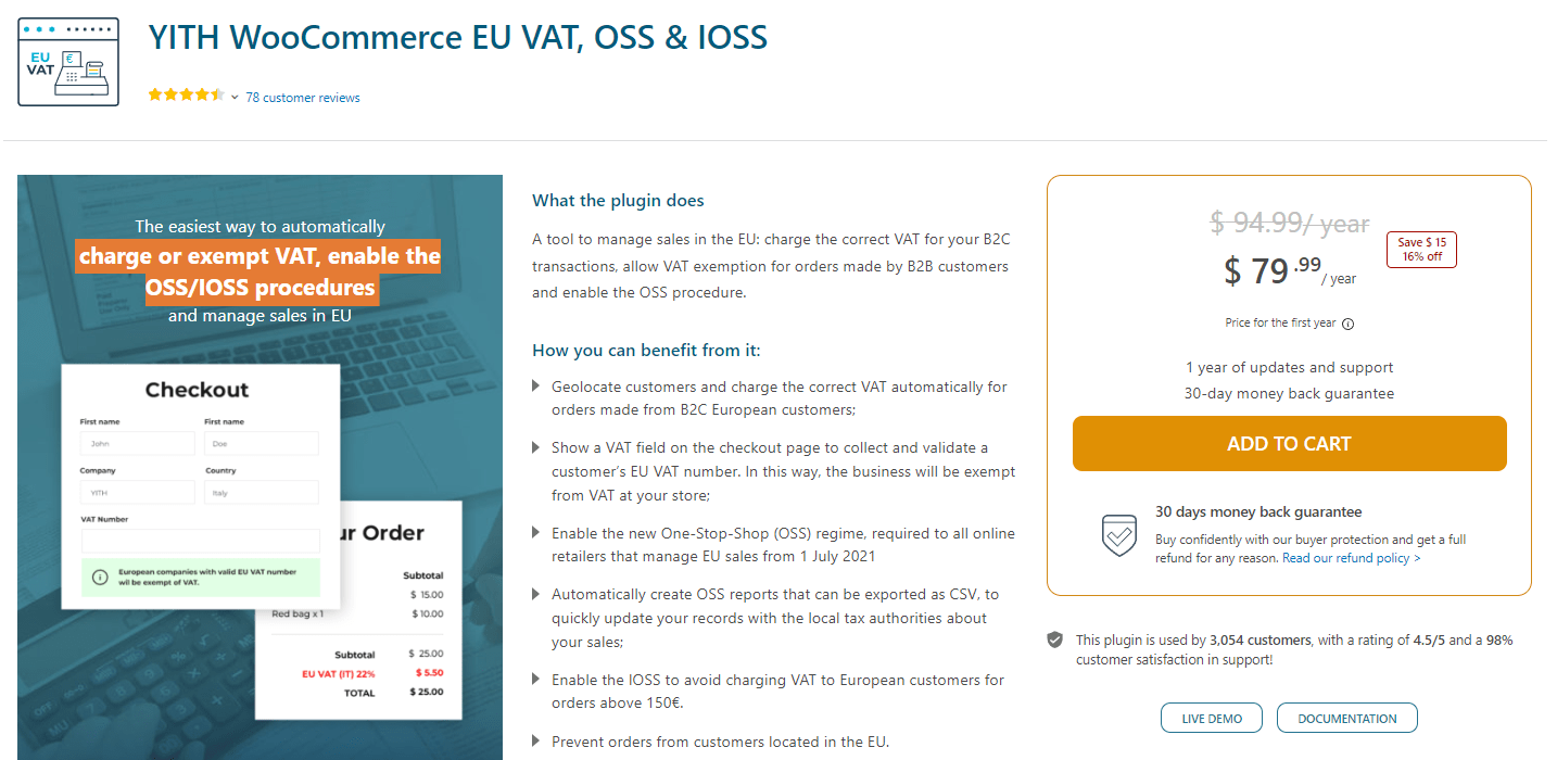 YITH WooCommerce EU VAT, OSS & IOSS
