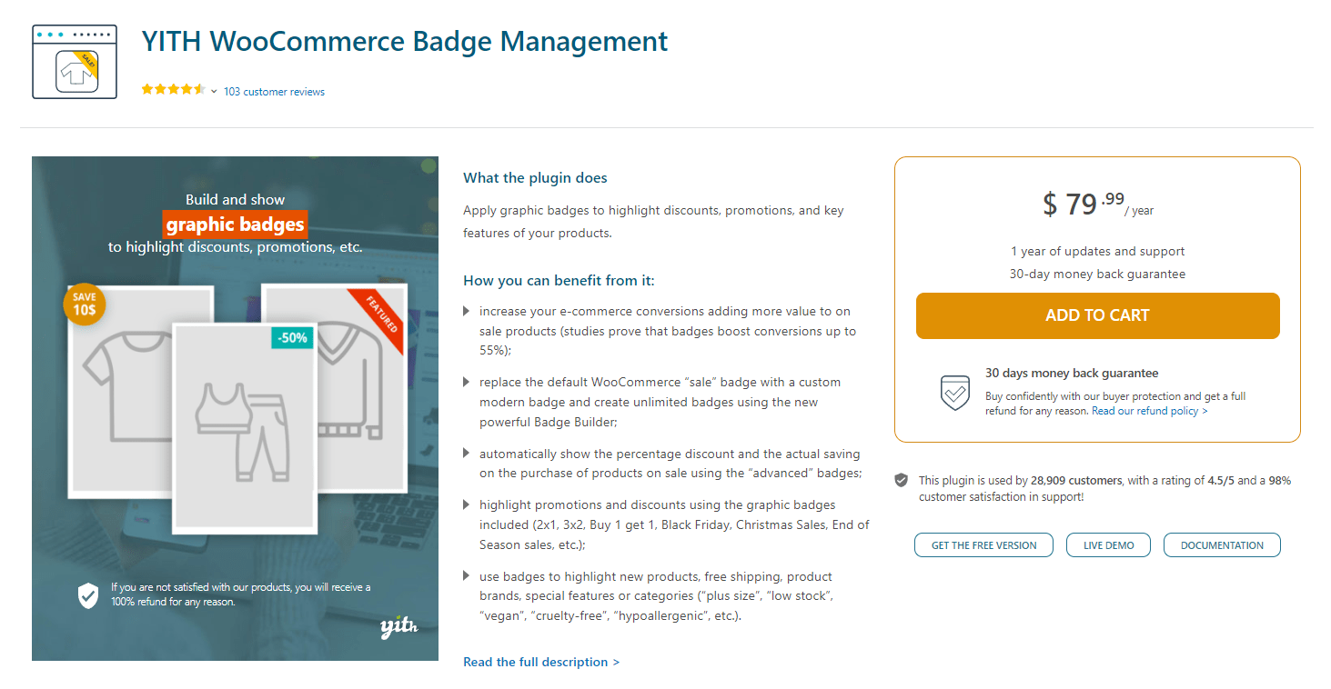 Yith WooCommerce Badge Management